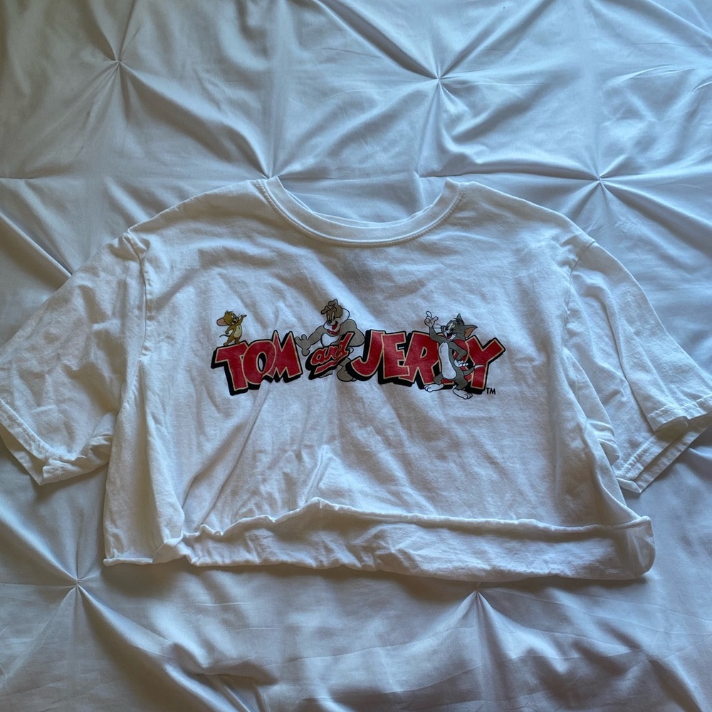 Tom & Jerry Cropped Shirt